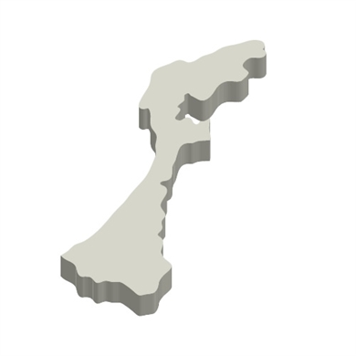 石川の立体MAP