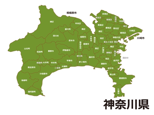 神奈川県全域MAP