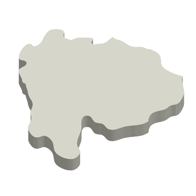 山梨の立体MAP